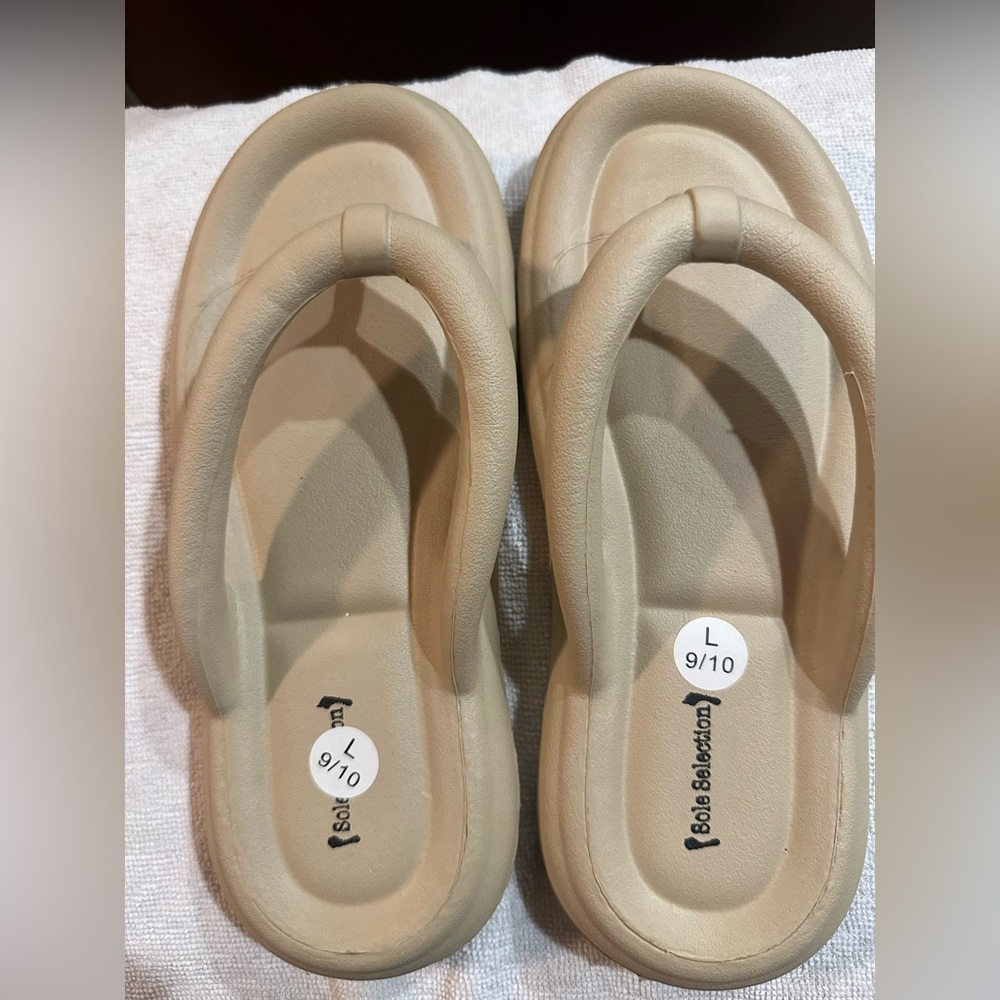 Beige Sole Selection Sandals
